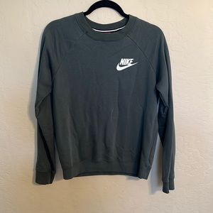 Nike oversized dark green crewneck